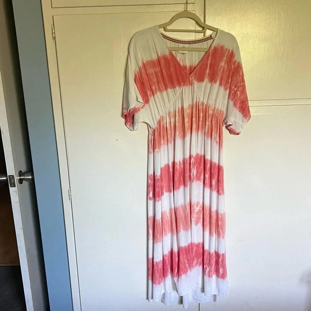 Knox Rose Tie Dye‎ Midi Dress Coverup Size Medium